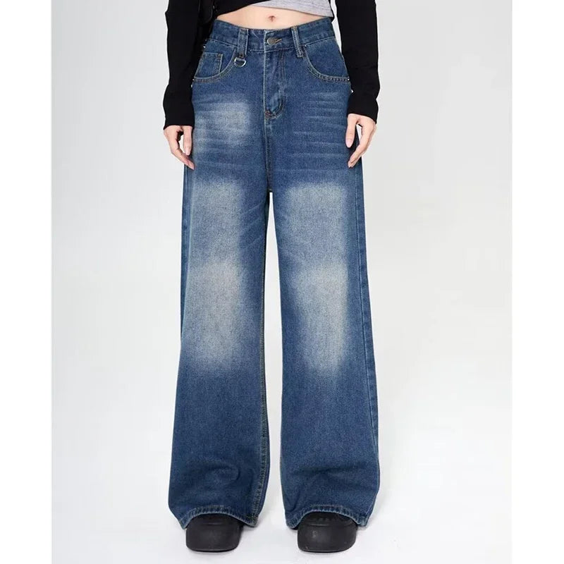 Vintage Denim Jeans (Blue)