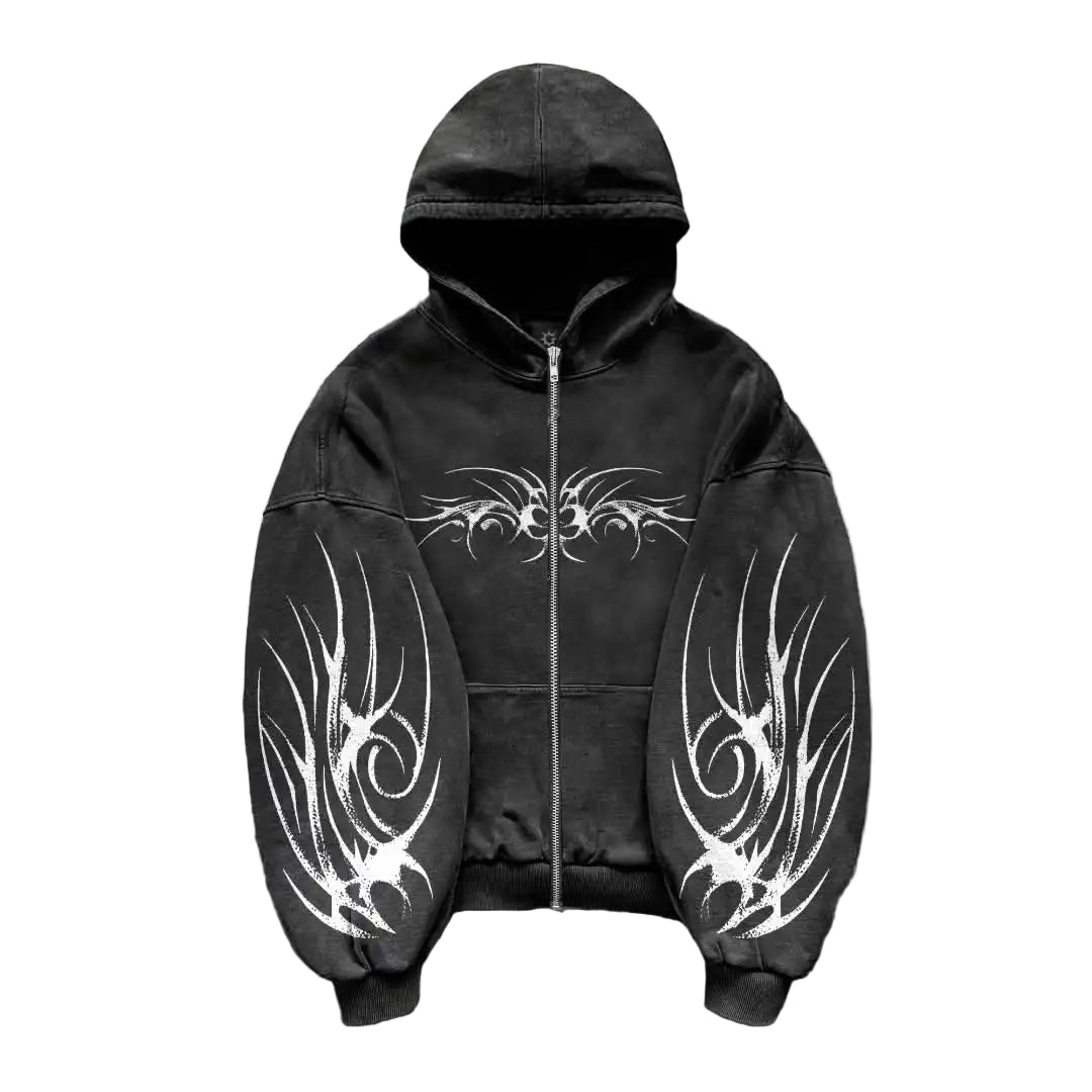 Blaze Zip-up Hoodie (Dark-Grey)