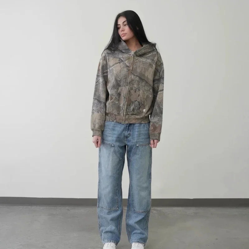 Camo Zip Hoodie