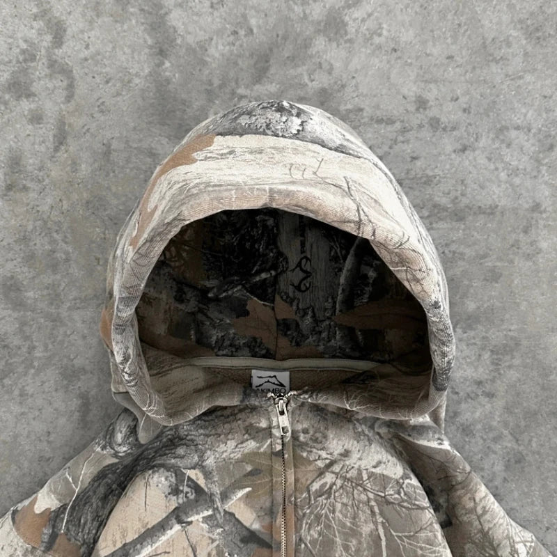 Camo Zip Hoodie