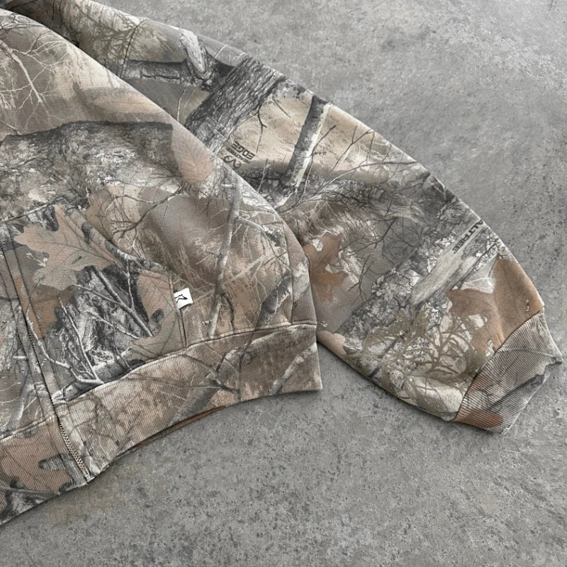 Camo Zip Hoodie