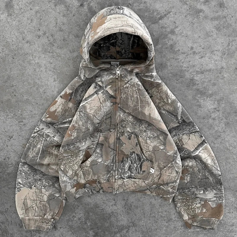Camo Zip Hoodie