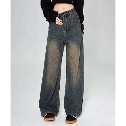 Vintage Denim Jeans (Dark-Blue)
