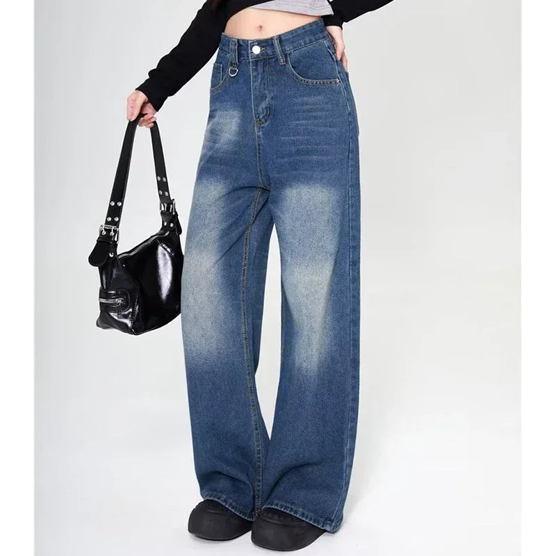 Vintage Denim Jeans (Blue)