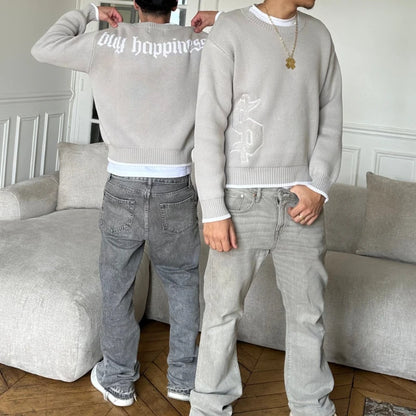 Retro Grey Sweater