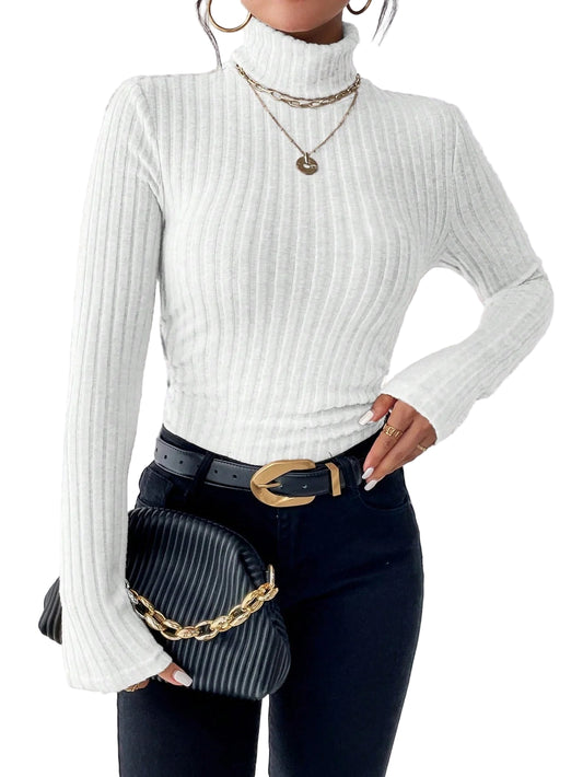 Women's semi-high-neck sweaters