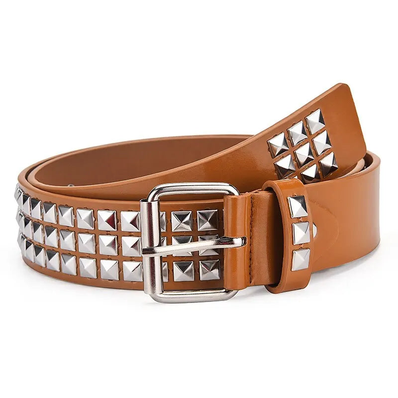 Studded Belt (Khaki)