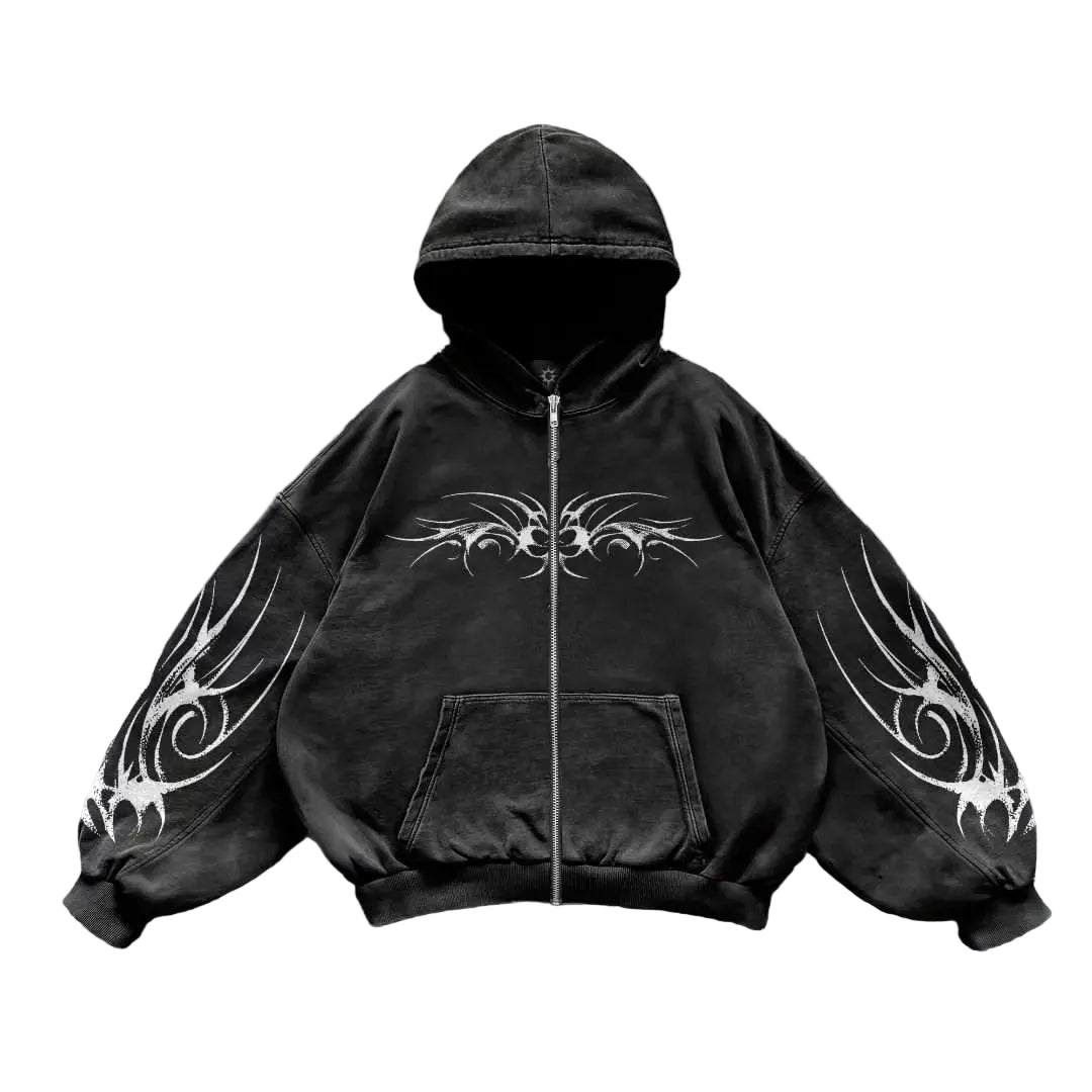 Blaze Zip-up Hoodie (Dark-Grey)