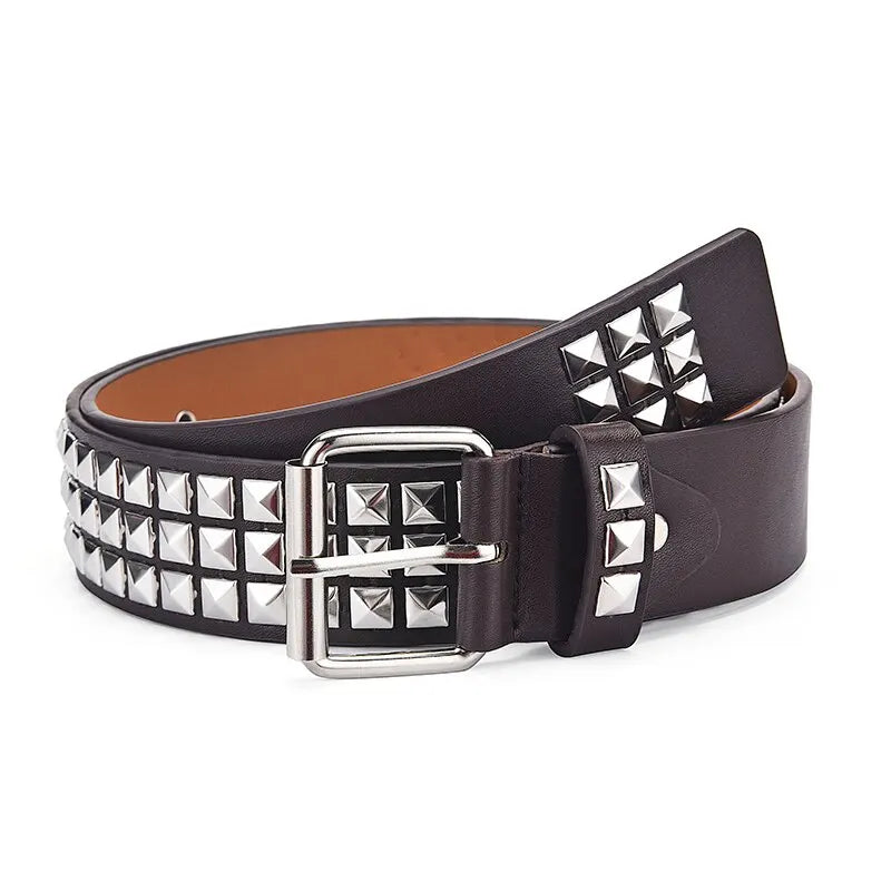Studded Belt (Coffee)