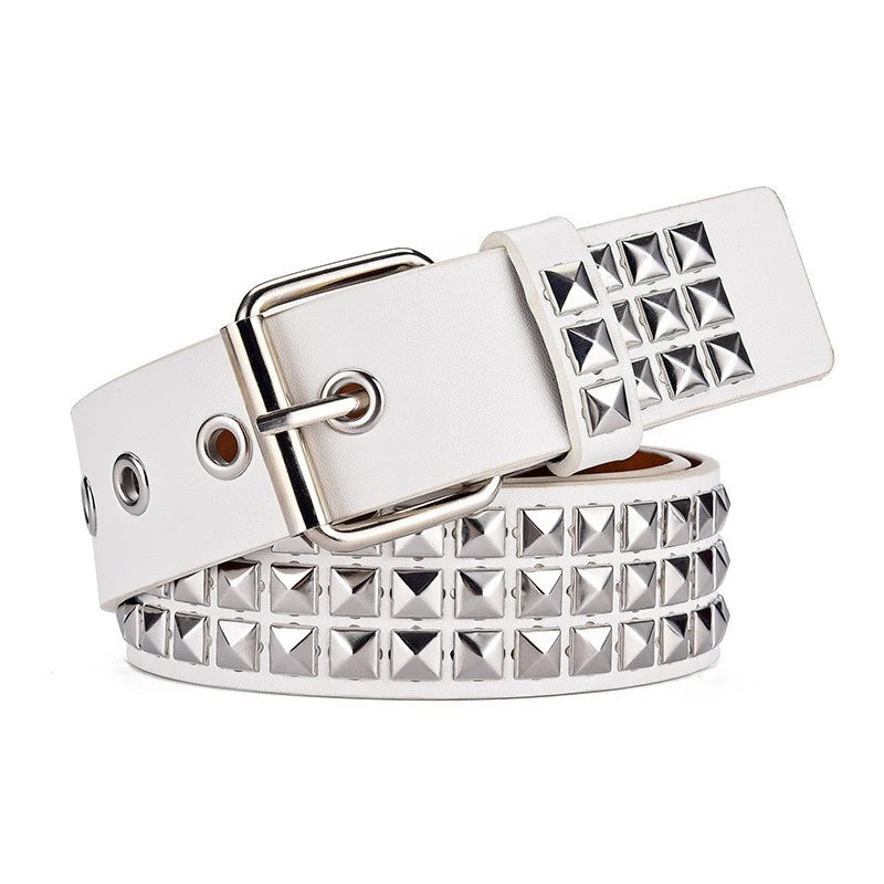Studded Belt (White)