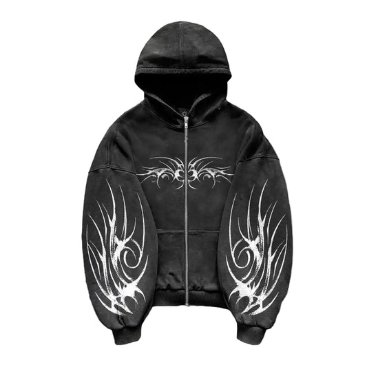 Blaze Zip-up Hoodie (Dark-Grey)