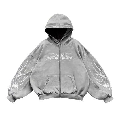 Blaze Zip-up Hoodie (Gray)