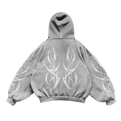 Blaze zip-up hoodie (Grey Varient)