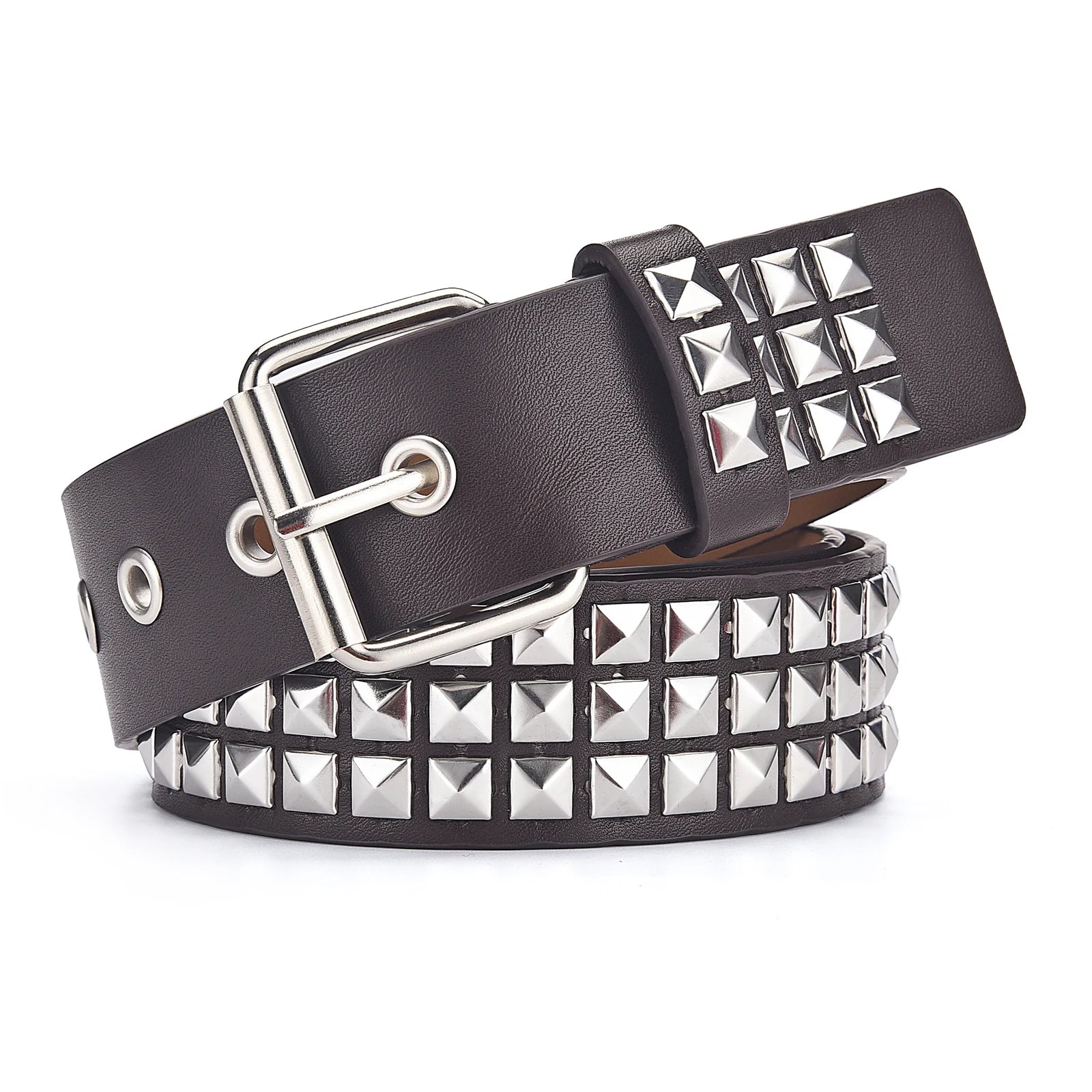 Studded Belt (Coffee)
