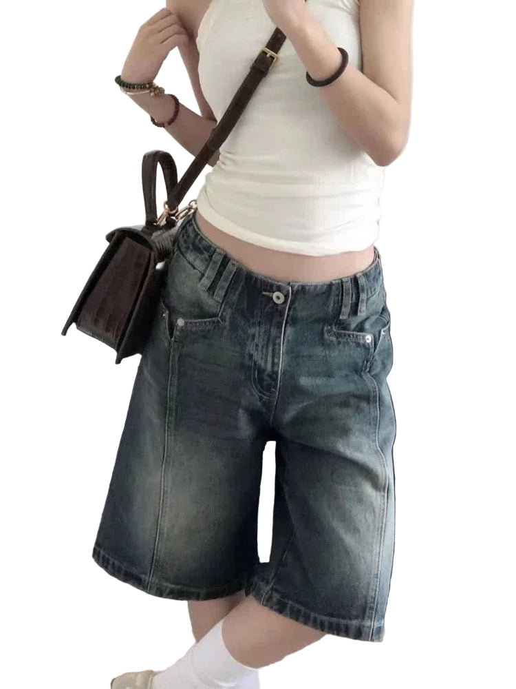 Women's Vintage Denim Baggy Jorts