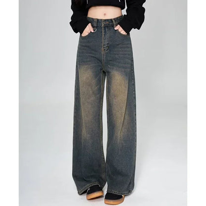 Vintage Denim Jeans (Dark-Blue)