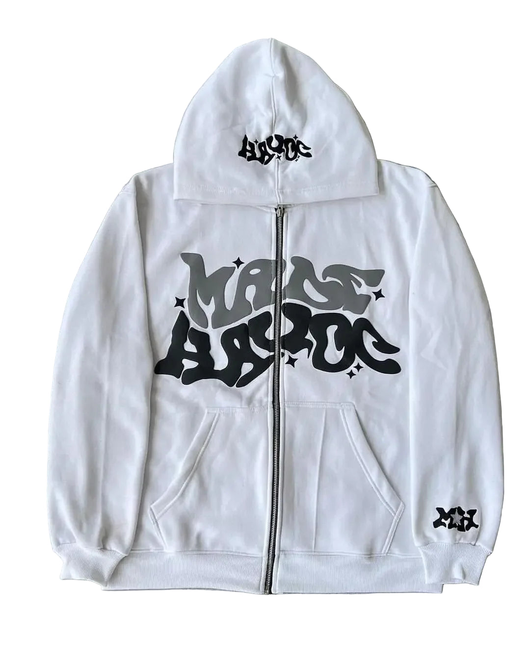 Made havoc Hoodie (White)