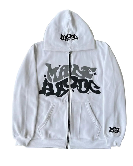 Made havoc Hoodie (White)