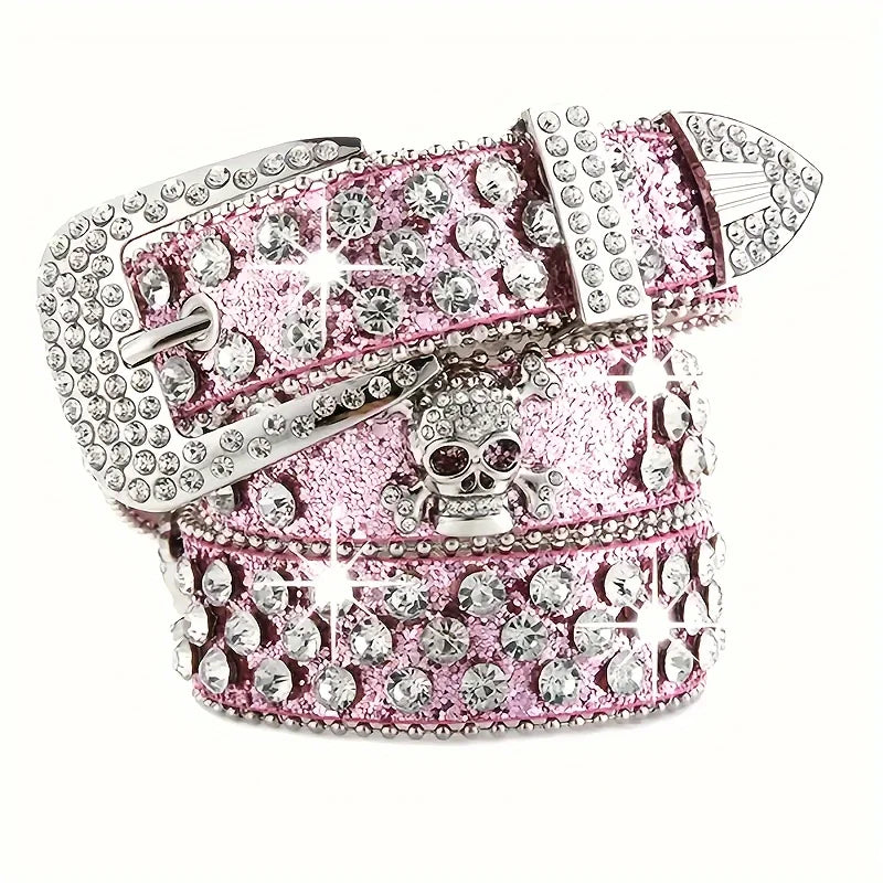 Pink Rhinestone Belt