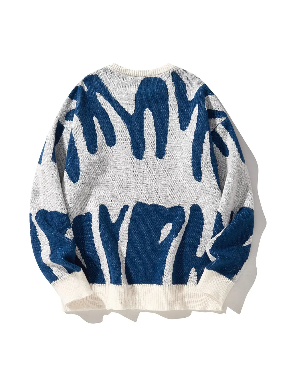 Irregular Knit Sweater (Sky Blue)