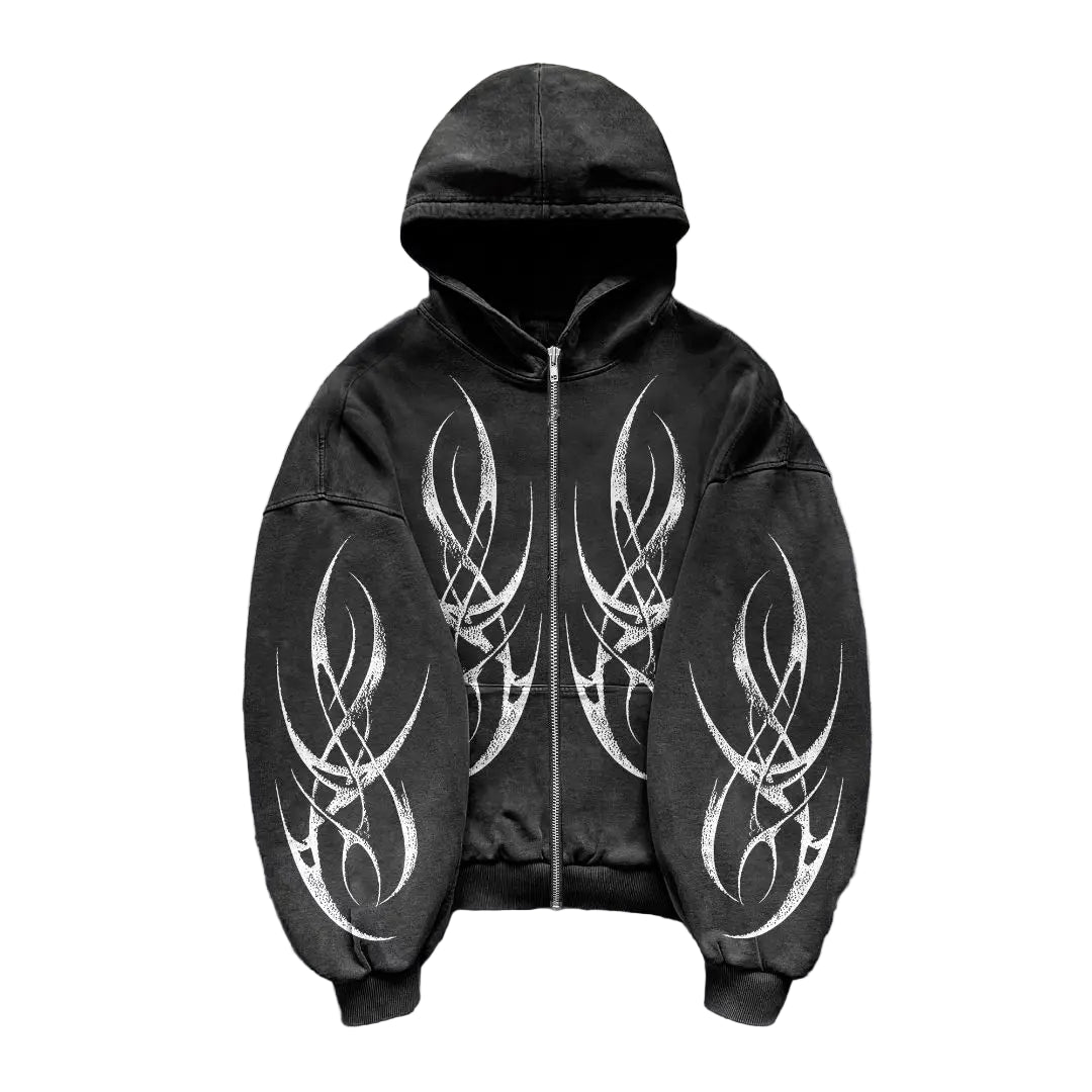 Blaze Zip-up hoodie (Black Varient)