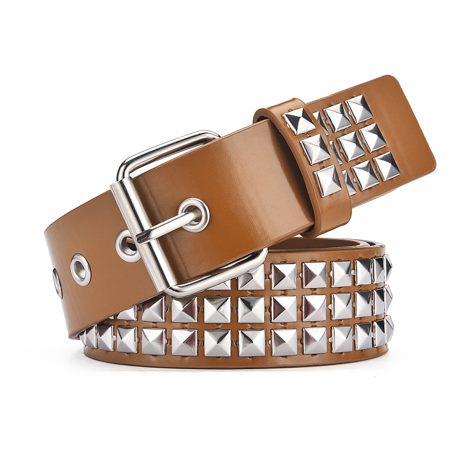 Studded Belt (Khaki)