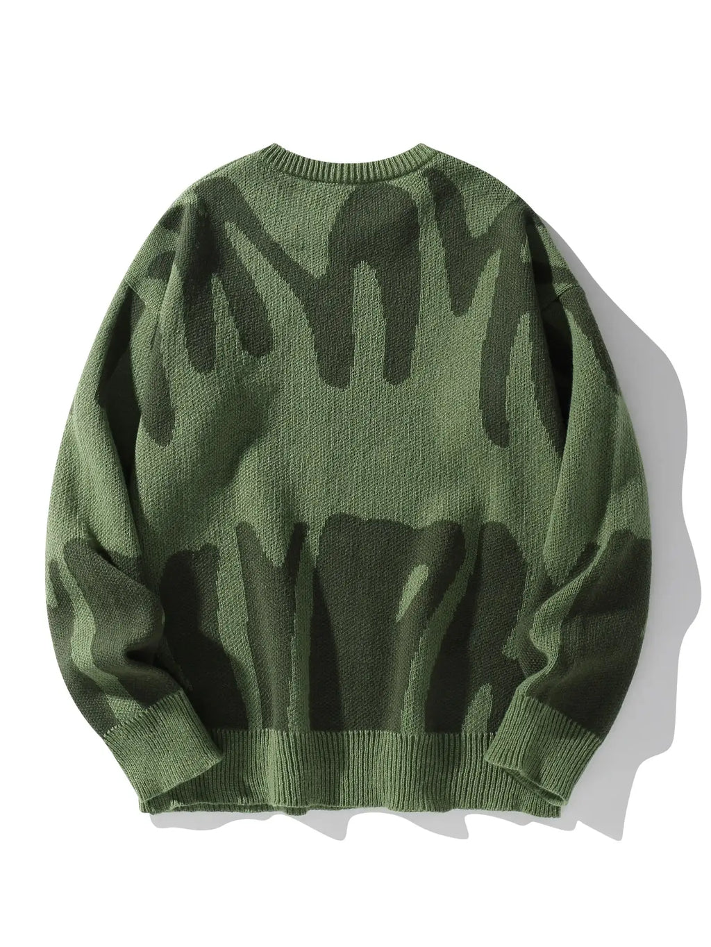 Irregular Knit Sweater (Green)