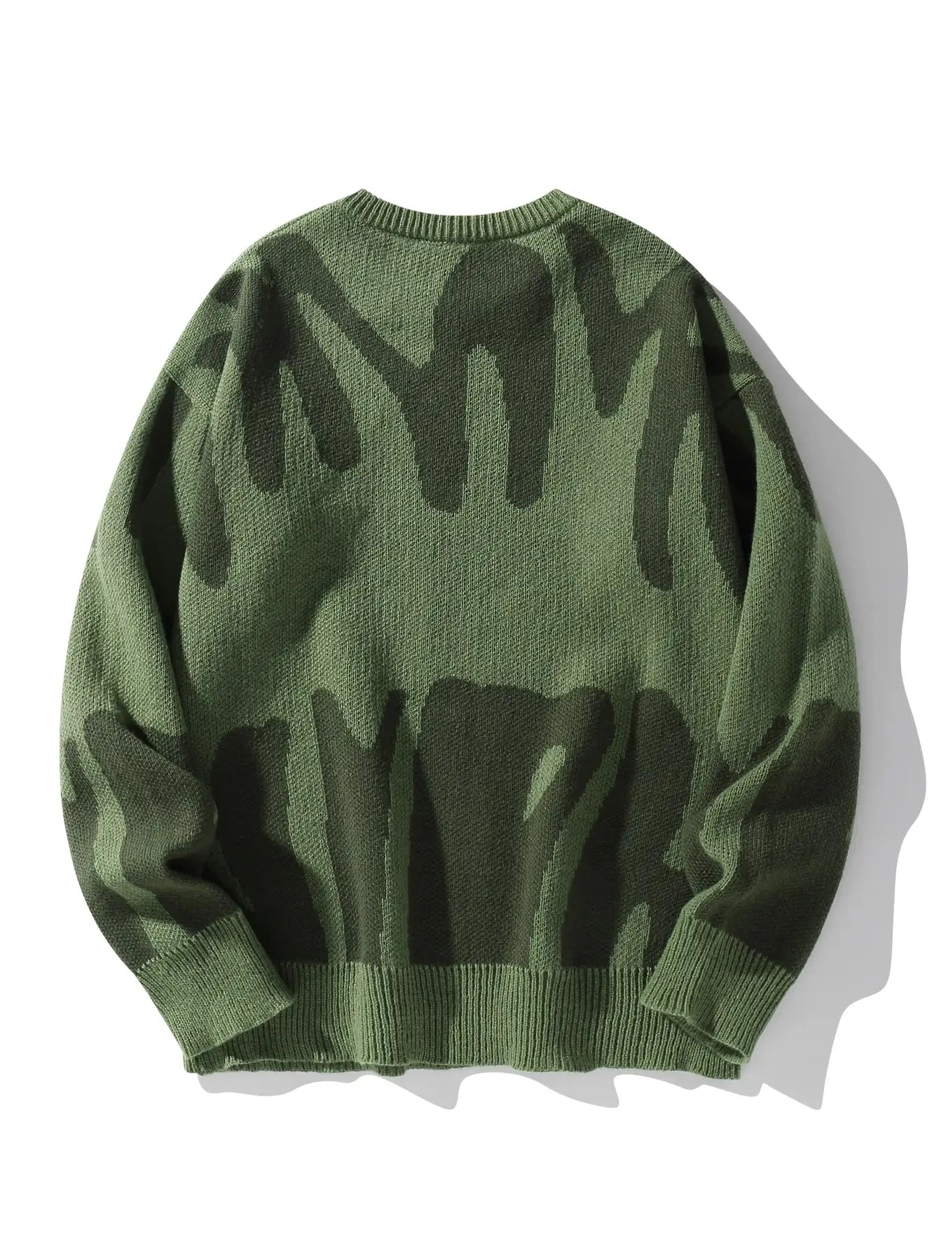Irregular Knit Sweater (Green)